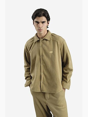 Camisa oversize de punto texturizado con cierre de botones giesto