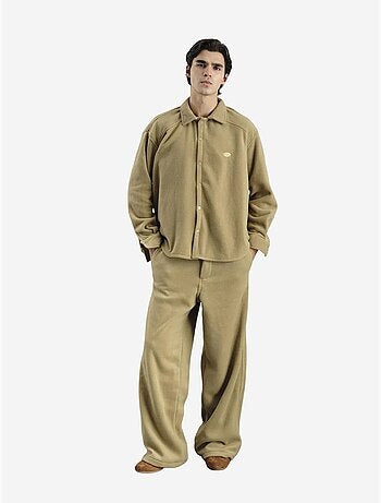 Camisa oversize de punto texturizado con cierre de botones giesto