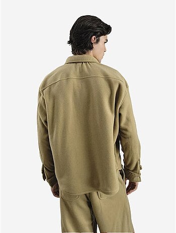 Camisa oversize de punto texturizado con cierre de botones giesto