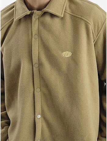 Camisa oversize de punto texturizado con cierre de botones giesto
