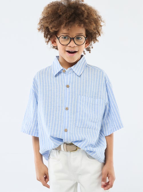 Camisa oversize de rayas - Kiabi