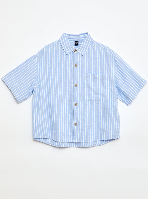 Camisa oversize de rayas - Kiabi