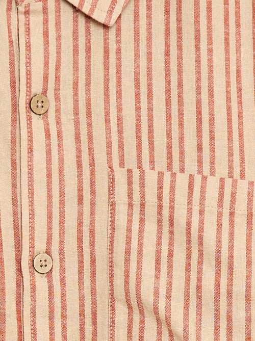 Camisa oversize de rayas - Kiabi