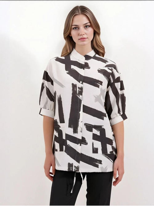Camisa oversize estampada bdart - Kiabi Camisa oversize estampada bdart - Kiabi