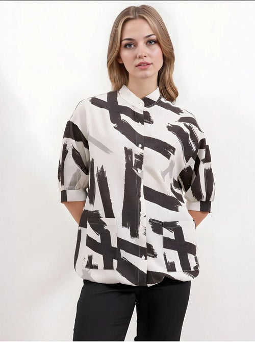 Camisa oversize estampada bdart - Kiabi Camisa oversize estampada bdart - Kiabi