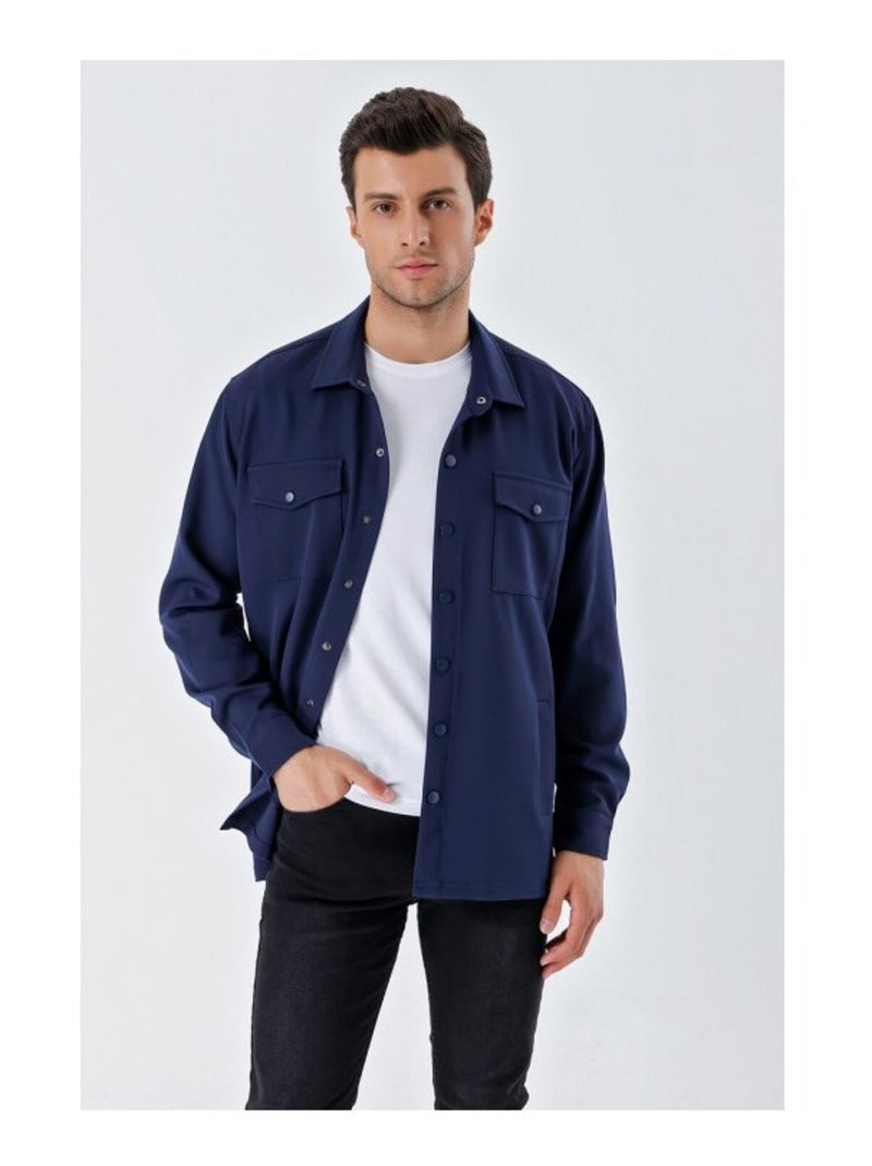 Camisa oversize para hombre Azul - Kiabi