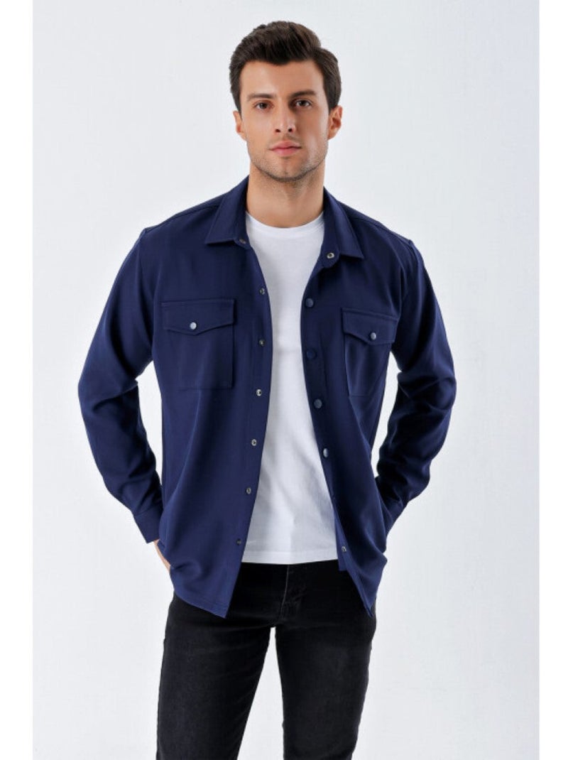 Camisa oversize para hombre Azul - Kiabi