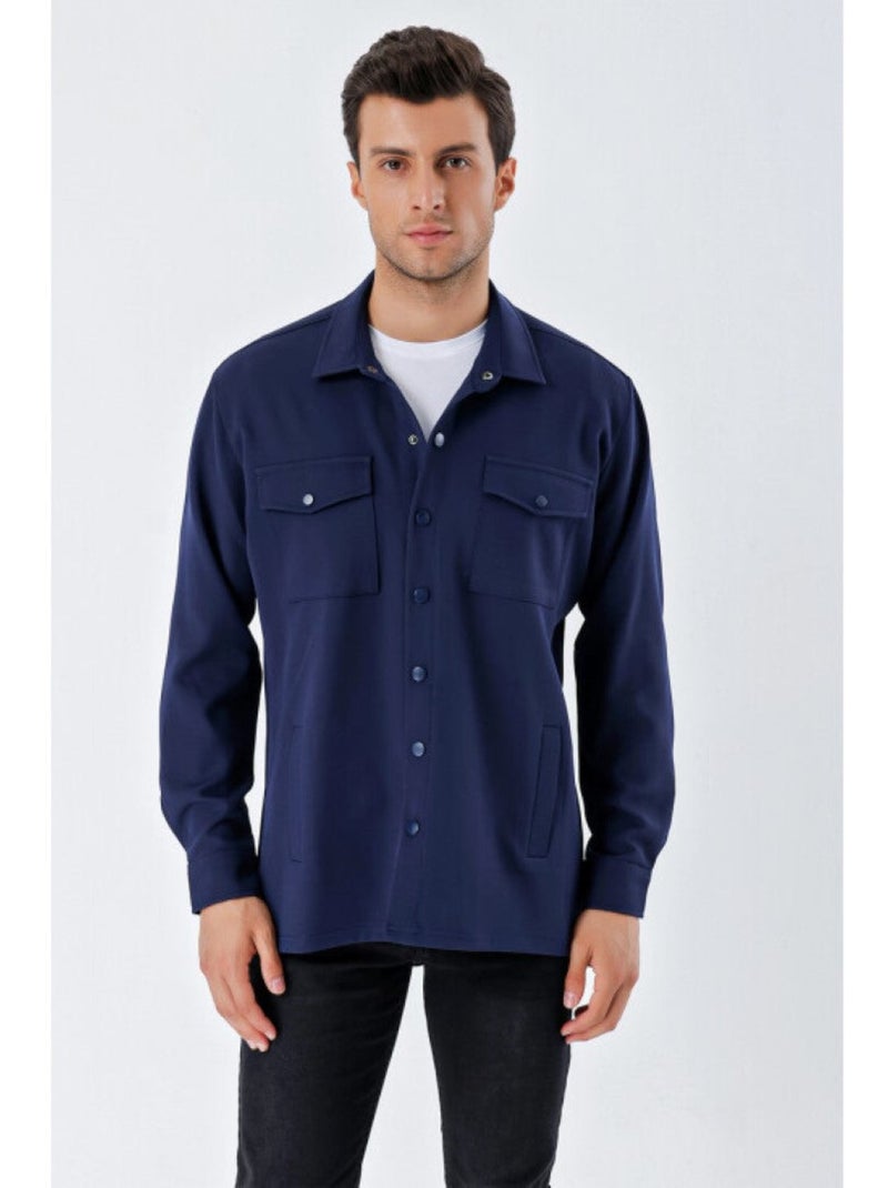 Camisa oversize para hombre Azul - Kiabi