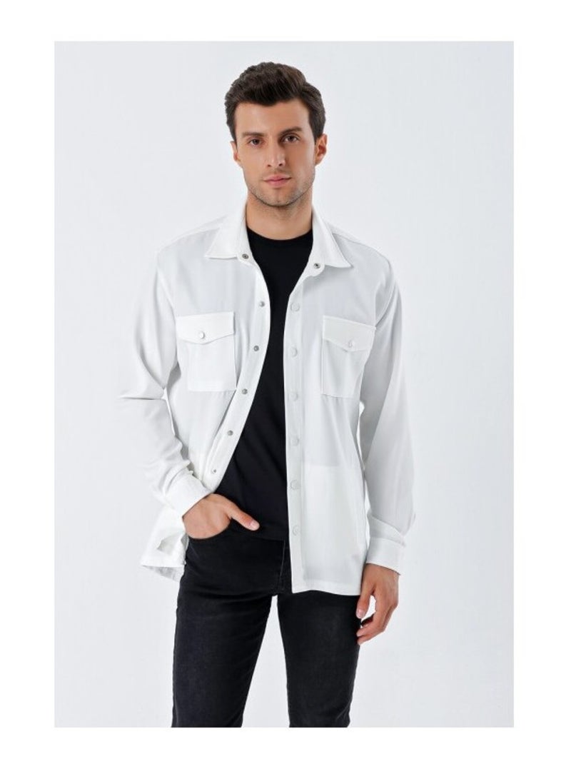 Camisa oversize para hombre Blanco - Kiabi