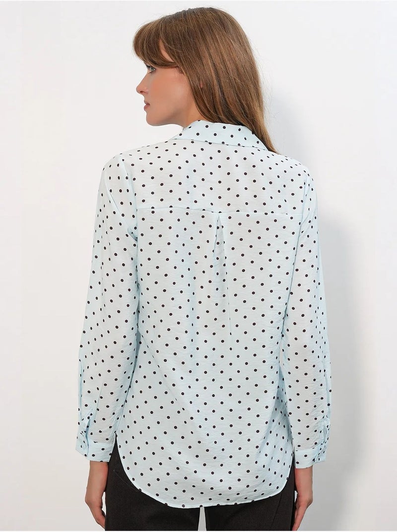 Camisa oversize tejida de lunares bdart Azul cielo - Kiabi