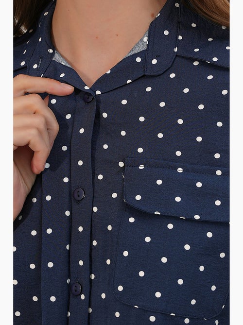 Camisa oversize tejida de lunares bdart - Kiabi Camisa oversize tejida de lunares bdart - Kiabi