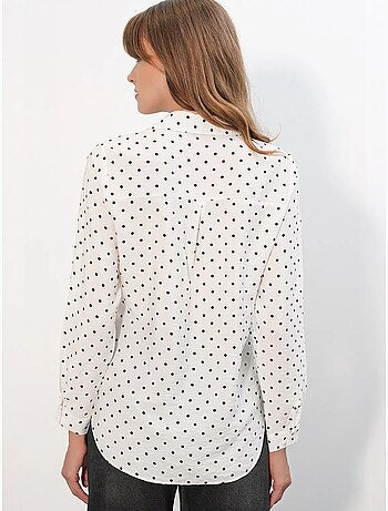 Camisa oversize tejida de lunares bdart