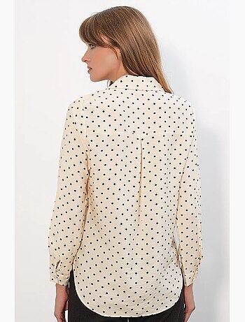 Camisa oversize tejida de lunares bdart