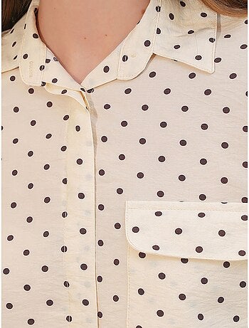 Camisa oversize tejida de lunares bdart