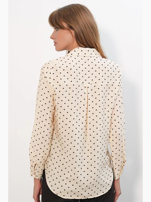 Camisa oversize tejida de lunares bdart - Kiabi Camisa oversize tejida de lunares bdart - Kiabi