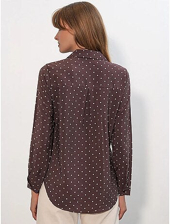 Camisa oversize tejida de lunares bdart