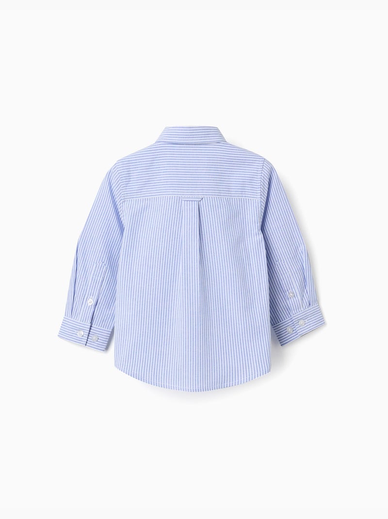 Camisa oxford a rayas Azul claro - Kiabi