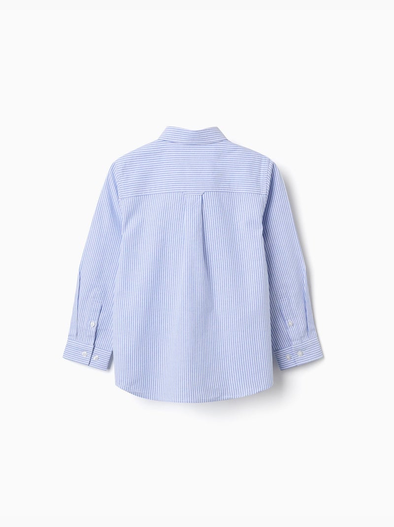 Camisa oxford a rayas Azul claro - Kiabi