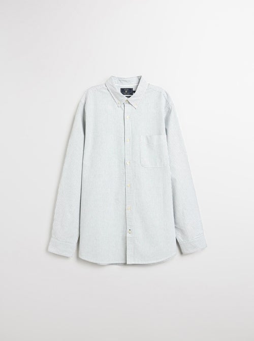 Camisa Oxford a rayas y manga larga, MO Fashion - Kiabi