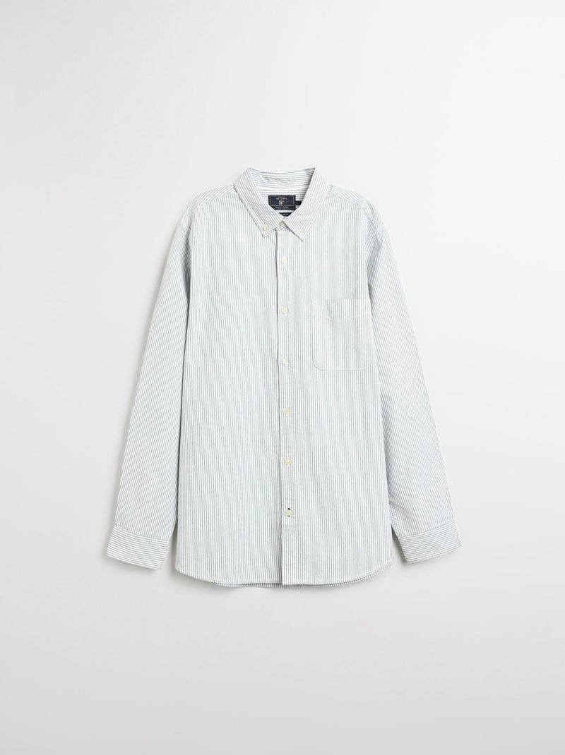 Camisa Oxford a rayas y manga larga, MO Fashion Verde - Kiabi