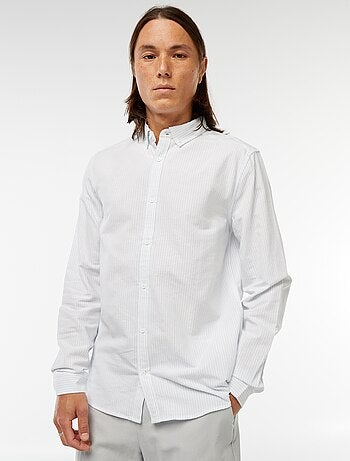 Camisa Oxford con motivo de rayas