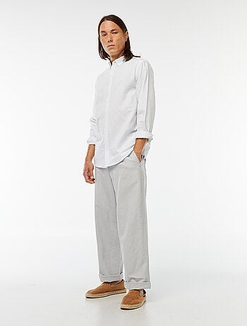 Camisa Oxford con motivo de rayas