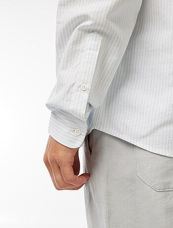 Camisa Oxford con motivo de rayas