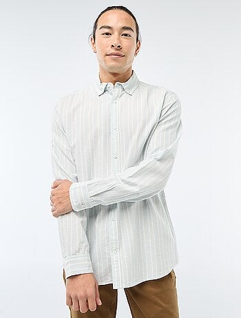 Camisa Oxford con motivo de rayas