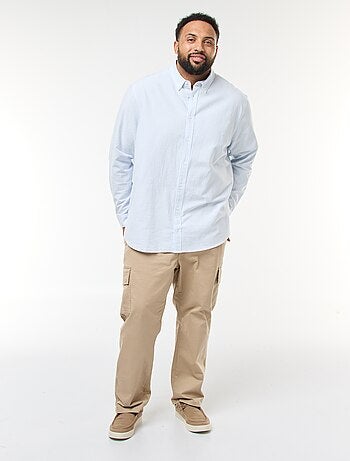 Camisa Oxford con motivo de rayas