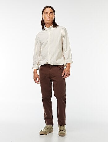 Camisa Oxford con motivo de rayas