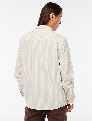Camisa Oxford con motivo de rayas