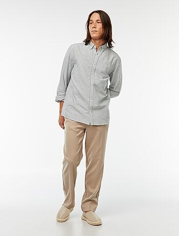 Camisa Oxford con motivo de rayas