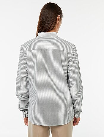 Camisa Oxford con motivo de rayas