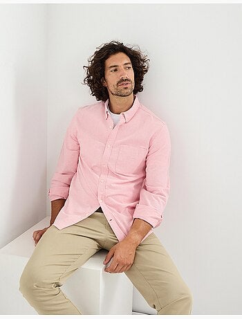 Camisa Oxford de manga larga, MO Fashion