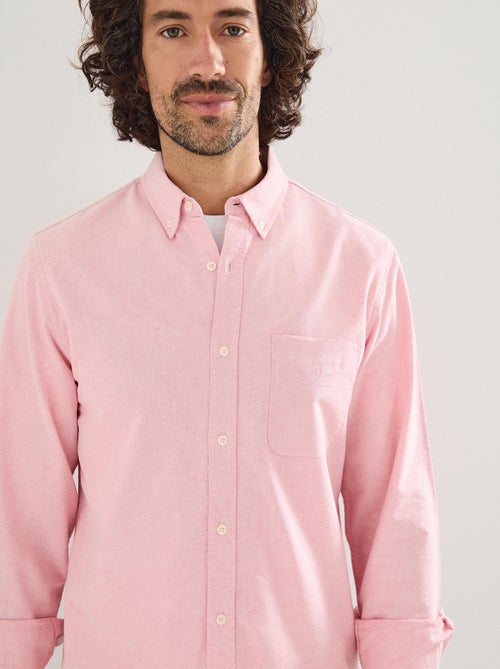 Camisa Oxford de manga larga, MO Fashion - Kiabi
