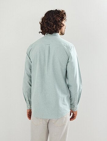 Camisa Oxford de manga larga, MO Fashion