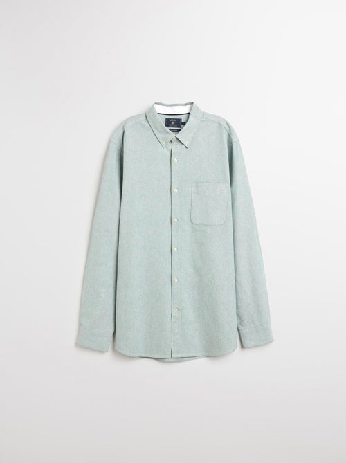 Camisa Oxford de manga larga, MO Fashion - Kiabi