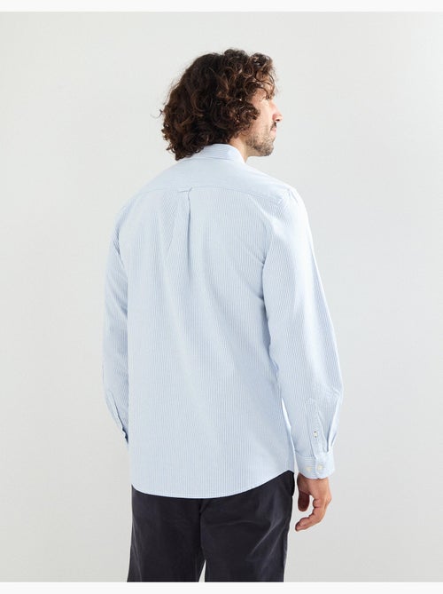 Camisa Oxford de manga larga y rayas para hombre, MO Fashion - Kiabi