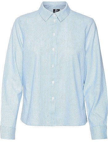 Camisa oxford de rayas para mujer vero moda