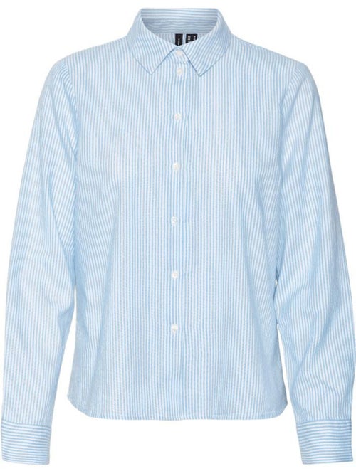 Camisa oxford de rayas para mujer vero moda - Kiabi Camisa oxford de rayas para mujer vero moda - Kiabi