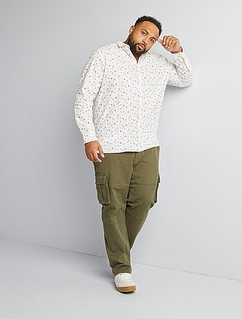 Camisa oxford estampada 'Navidad'