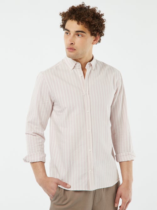 Camisa oxford estampada - Kiabi