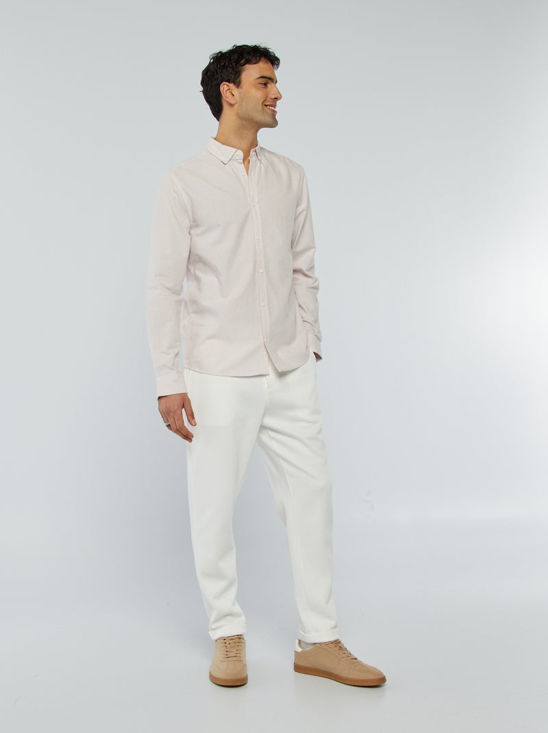 Camisa oxford estampada ROSA - Kiabi