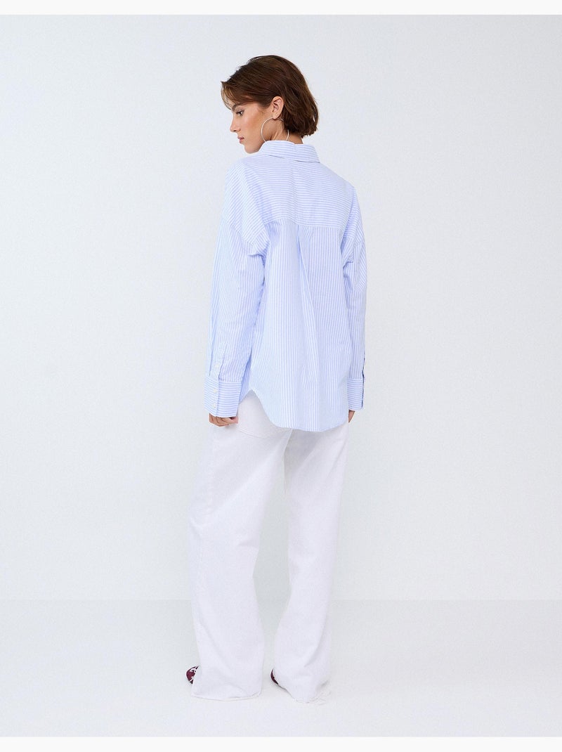 Camisa oxford, mo fashion Azul - Kiabi