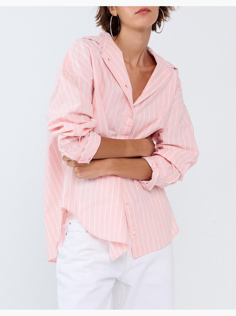 Camisa oxford, mo fashion Rosa - Kiabi