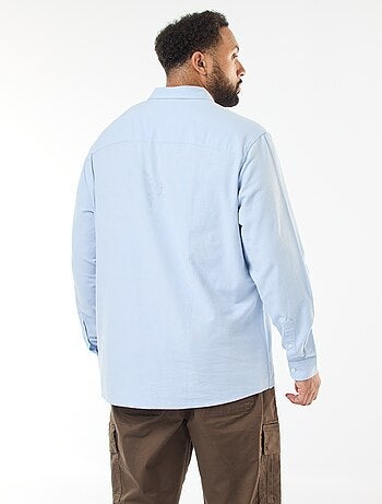 Camisa oxford recta lisa