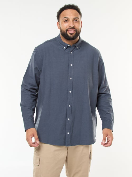 Camisa oxford recta lisa - Kiabi