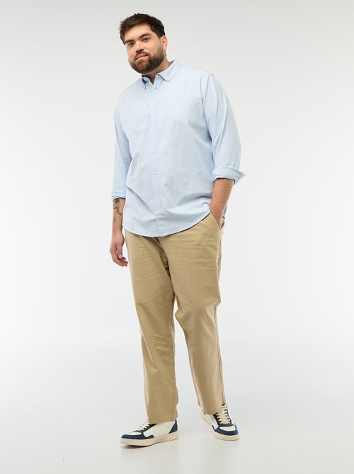 Camisa oxford recta lisa - Kiabi