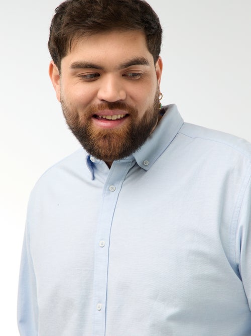 Camisa oxford recta lisa - Kiabi