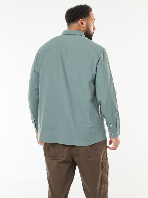 Camisa oxford recta lisa - Kiabi